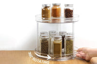 Lazy Susan Turntable Spice Rack Organizer for Kitchen Cabinet Storage Tray