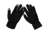 2 Pair Winter Thermal Warm Gloves for Men Women Touchscreen Knitted fleece gloves