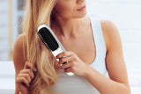 Portable Cordless Hair Straightener Brush LCD Display Straightening Comb