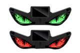 Solar Powered Devil Eyes Car Dynamic Light Car Decal Car Window Interior Decoration