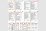 1pc Gardening and 1pc ADHD Cleaning Planner Journal with Monthly Planner Checklist