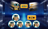 Rechargeable Remote Control Robot Toy with Gesture Sensing and LED Light Effects