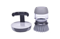 Dish Scrub Brush with Soap Dispenser Palm Scrub Washing Brush Pressing Cleaner