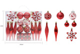 40-Piece Christmas Tree Ball Ornaments Set