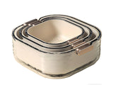 3pcs Reversible Double Layer Colander 2-in-1 Vegetable Washing Basket Food Cover Kitchen Strainer