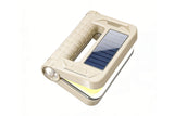 Solar Powered Multi-Functional Foldable LED Camping Flashlight Work Light with Hook