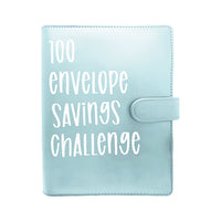 100 Envelope Challenge Binder Budget Planner Savings Book with 104 Card Slots