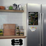 Magnetic Dry Erase Menu Board Sticker Set for Fridge