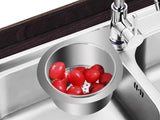 2Pcs Swan Shaped Stainless Steel Kitchen Sink Strainer Anti-Clog Drain Filter with Handle for Food Residue