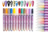 12-Color DIY Nail Art Paint Pen Set Nail Dotting & Drawing Pens for Manicure