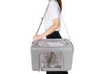 Breathable Pet Carrier Shoulder Bag Foldable Pet Travel Bag for Cats