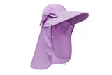 Women's Sun Hat – Detachable Face Mask & Neck Flap Visor!