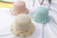 Summer Straw Hat & Bag Set for Girls