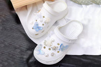 Butterfly Flower Pearl Chain Decoration Kit for Croc Shoes