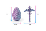 3D Printed Dragon Egg Dragon Figurine Decor