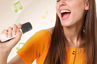 Portable Wireless Speaker with Two Microphones Stereo Scene