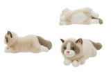 Fluffy Cat Plush Toy Soft Lying Ragdoll Cat Doll
