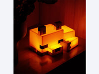 Minecraft inspired Cute Fox Night Light Decor