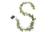 Christmas Mistletoe Rattan String Light Artificial Mistletoe Leaves Berries String