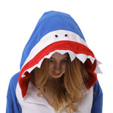 Unisex Shark Onesie Pajamas for Adults Animal Costume Jumpsuit