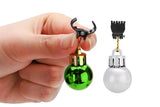 12Pcs Beard Baubles Ornaments Mini Gingle Bells Mustache