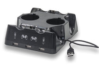 4-in-1 Fast Charging Desk  Dock Fit for PS4 & PS Move Controller