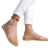 Women's Fishing Net Hollow Out Flat Sandals