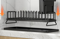 Dish Drying Rack Plate Rack Storage Rack with Water Tray