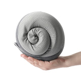 Memory Foam Travel Neck Pillow with Sleeping Mask Earplugs