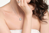 Eternal Preserved Rose Gift Box With Elegant Necklace for Mom Girlfriend Wife