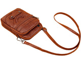 Women Crossbody Purse Multi-Pocket PU Leather Shoulder Bag Phone Bag