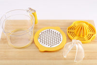 4-in-1 Citrus Squeezer Grater Multifunctional Hand Juicer Measuring Cup