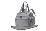 Diaper Bag Backpack with Separate Shoe Compartment and Changing Mat