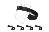 5Pcs Clear Arm Badge Holder Adjustable Armband ID Card Holder