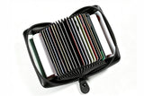 PU Leather Accordion Card Holder Zipper Credit Card Wallet Purse for 20 Cards