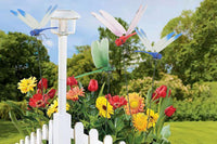 3Pcs Outdoor Fake Dragonfly Rod Clip Garden Decoration