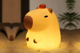 Capybara Night Light USB Rechargeable Touch Control Silicone Lamp