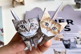 50pcs Paper Cats Origami Kit Stress Relief DIY Craft Kit for Cat Lovers