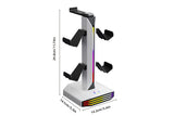 RGB Game Controller Holder Desktop Headset Stand With 9 Light Modes