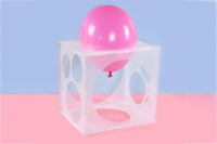 11 Holes Collapsible Plastic Balloon Sizer Box Cube Balloon Size Measurement Tool