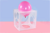 11 Holes Collapsible Plastic Balloon Sizer Box Cube Balloon Size Measurement Tool