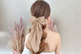 3 Piece Large Bow Ribbon Hair Clip Set for Women Girls
