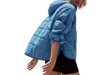 Women Hoooded Quilt Jacket