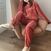 Women’s Fluffy Pyjamas Set