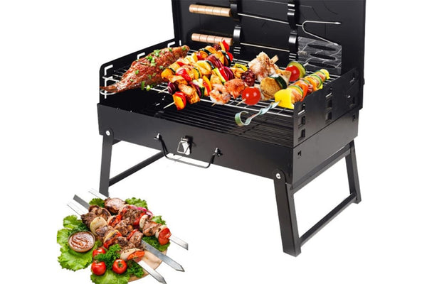 Portable Folding Charcoal BBQ Grill Barbecue Utensil for Camping Travel Picnic Outdoor