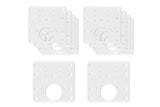 10PCS Cabinet Hinge Repair Plate Stainless Steel Kitchen Cupboard Door Fixing Bracket with Screws