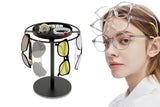 Iron Sunglasses Organizer Storage Holder Stand with Tray for Desk