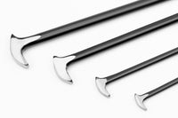 4Pcs Solid Steel Pry Bar Set with Rolled Heel