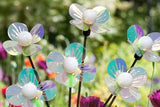 4 X Solar Flower Stake Lights 6 LED Solar Garden Stake Lights Outdoor Decorative Lights