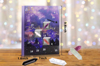 24 Days Christmas Advent Countdown Calendar Rhinestone And Healing Stones Blind Box